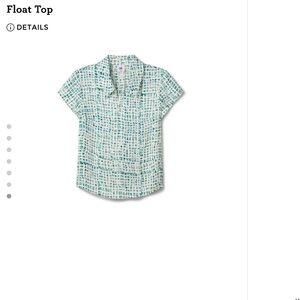 CAbi Woman’s Shirt in Green and White